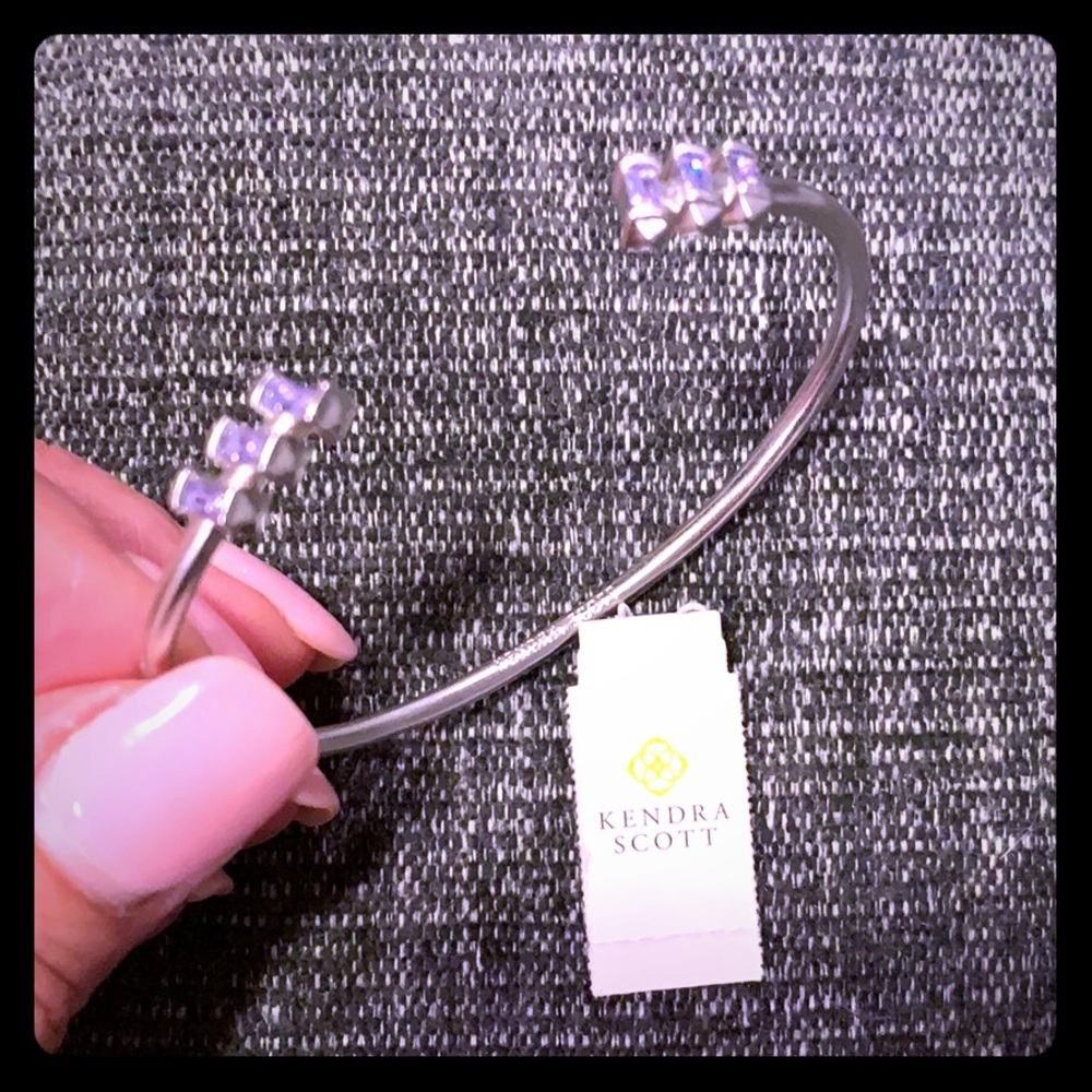 KENDRA SCOTT AMAYA BRACELET Lilac/Rhodium